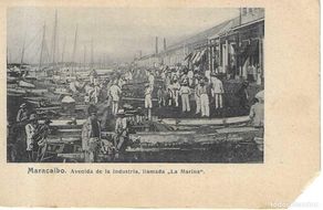 Postales: MARACAIBO - AVENIDA DE LA INDUSTRIA, LLAMADA LA MARINA